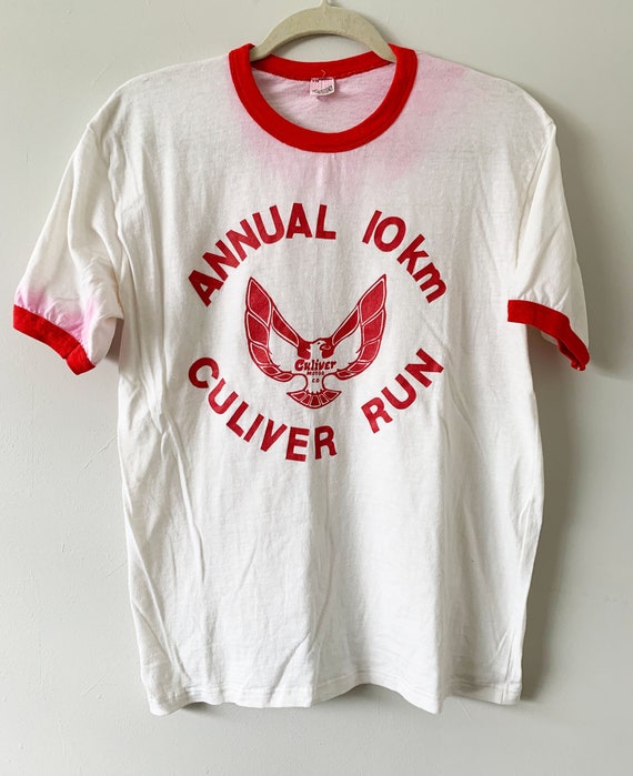 Vintage Cool 80 s Culver Motors Graphic Hanes Ringer T shirt Etsy