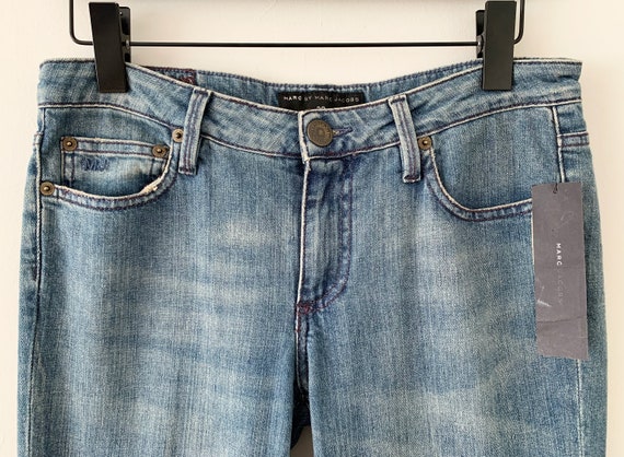 Vintage 90s Marc By Marc Jacobs Denim Jeans With … - image 3