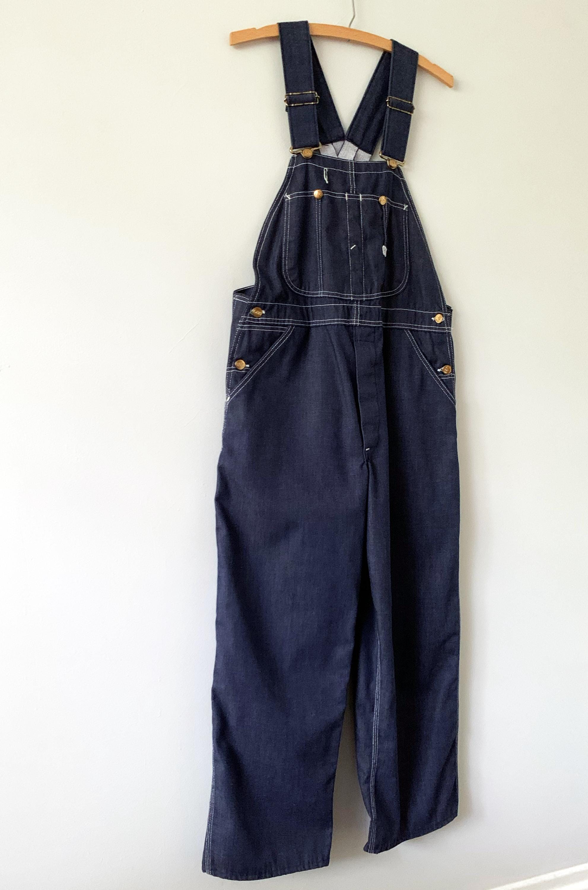 Vintage 60s Deadstock Lee Low-back Denim Overalls Made in USA - Etsy