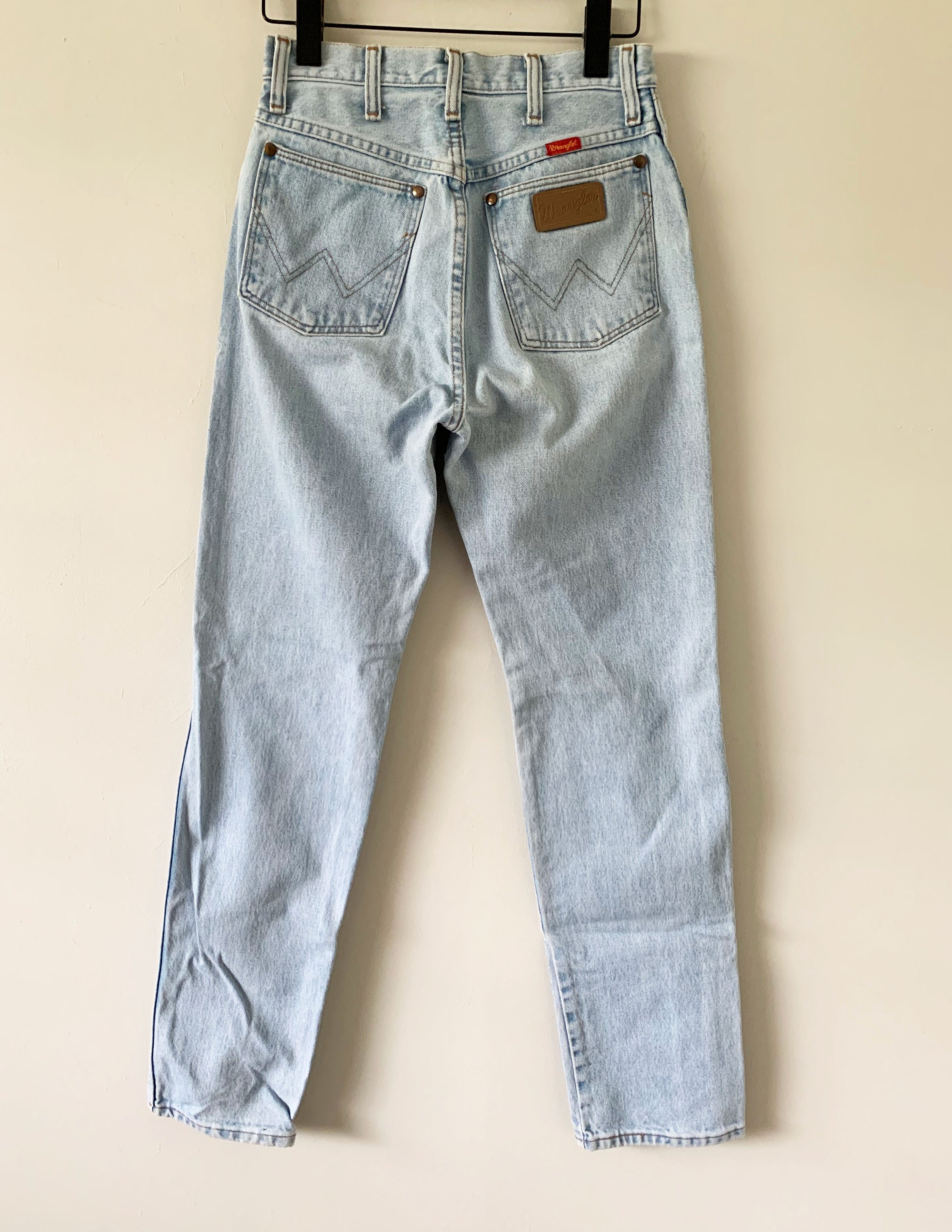 Vintage Late 70s/early 80s Wrangler Light Wash Denim Jeans Made in 