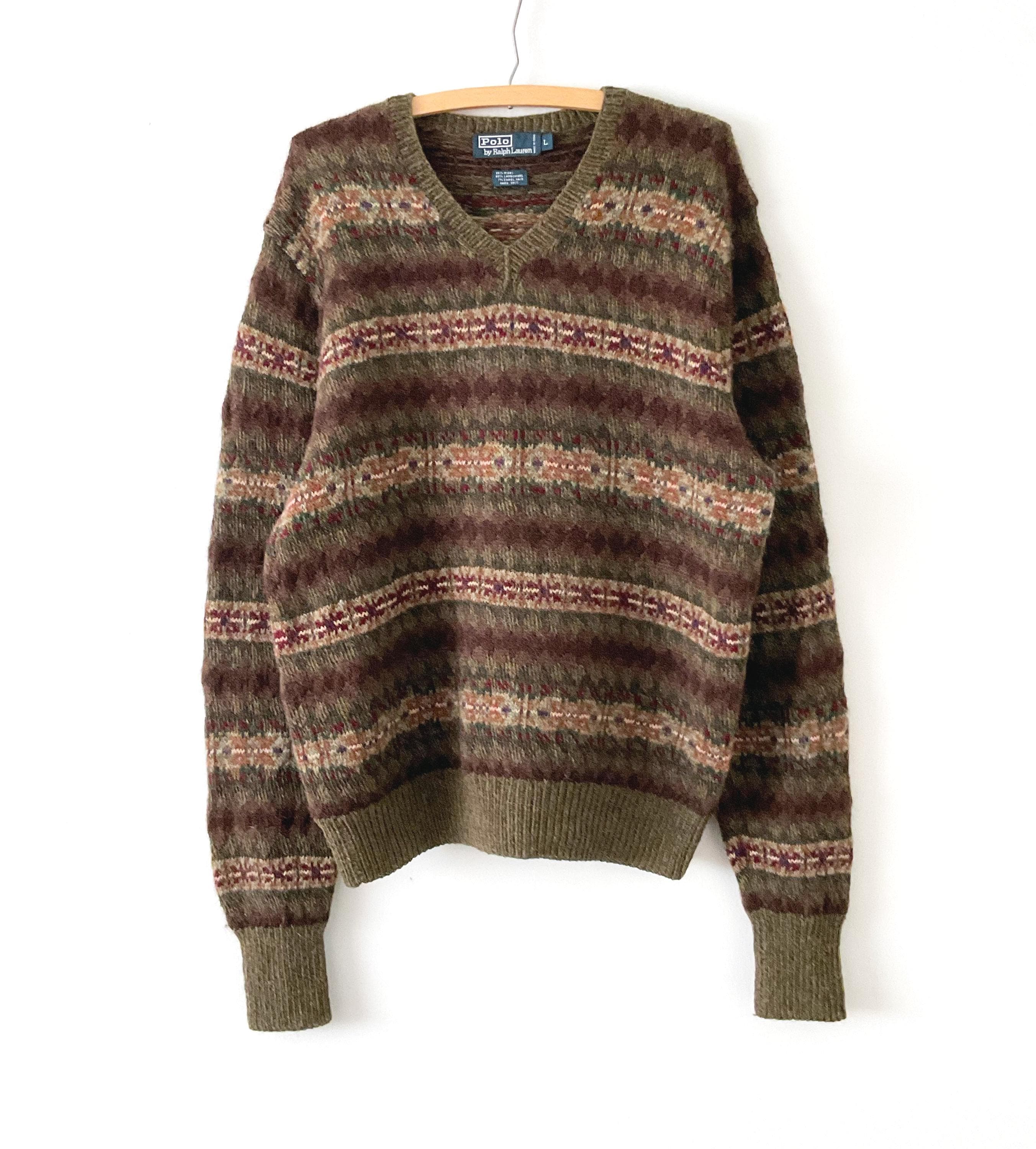 トップス RALPH LAUREN WOOL SWEATER vintage Vintage Wool Ralph Lauren Sweater - Etsy Canada