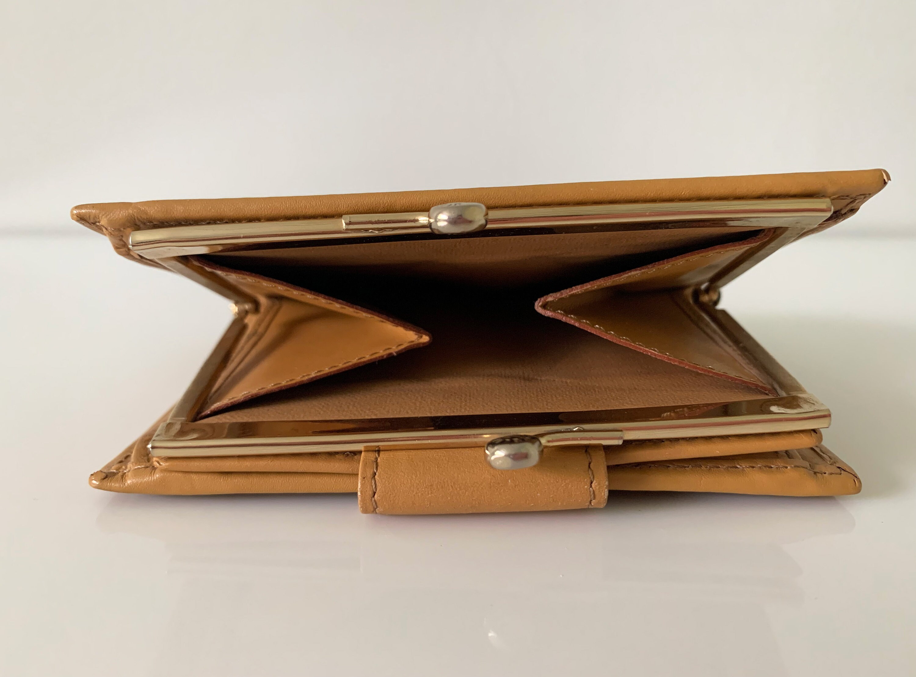 Vintage 90s Authentic Celine Macadam Kisslock Compact Wallet
