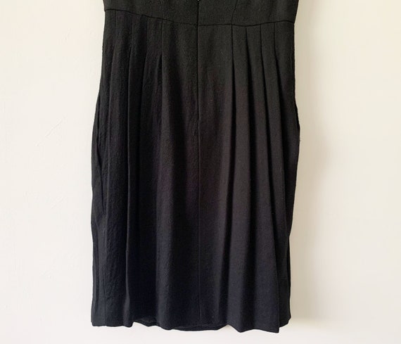 Vintage Soft Classic LBD/Little Black Dress With … - image 6