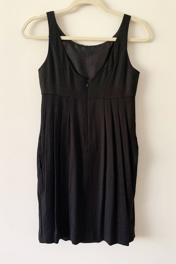 Vintage Soft Classic LBD/Little Black Dress With … - image 4