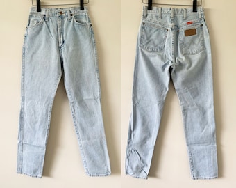 Vintage Late 70s/Early 80s Wrangler Light Wash Denim Jeans Made In USA