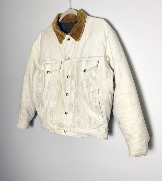 Vintage 80s Rare Schott Down Lined Distressed Jac… - image 5