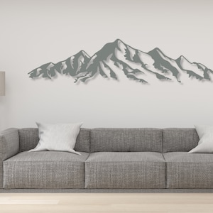 Décoration murale montagnes, image 3D des Alpes en bois pour la chambre, Décoration murale artistique pour le salon, Cadeau pour les amoureux de la montagne image 10