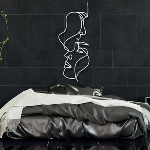 Wanddeko Pferd Metall Schwarz - Minimalistisch 30x30cm