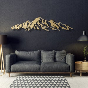 Góry dekoracja ścienna, Obraz 3d Alpy z drewna do sypialni, Artystyczna ozdoba ścienna do salonu, Prezent dla miłośników gór zdjęcie 5