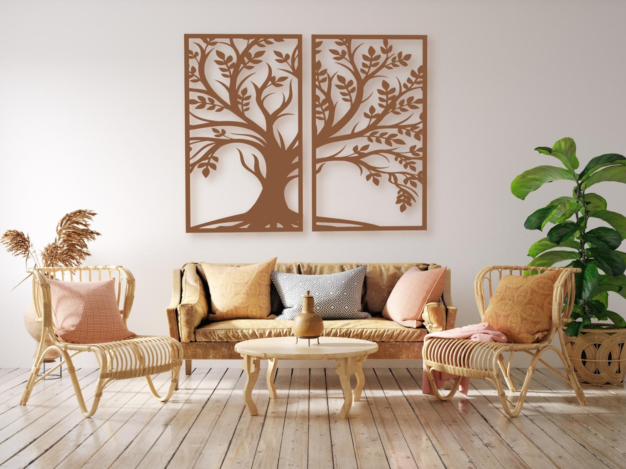 Art Mural D'arbre 3d Pour La Décoration Murale Et De La Maison Ou