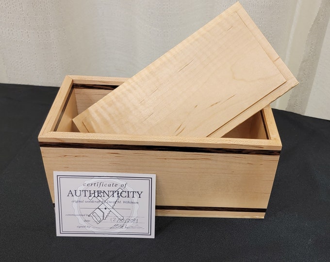 Wenge-Accented Maple Keepsake Box