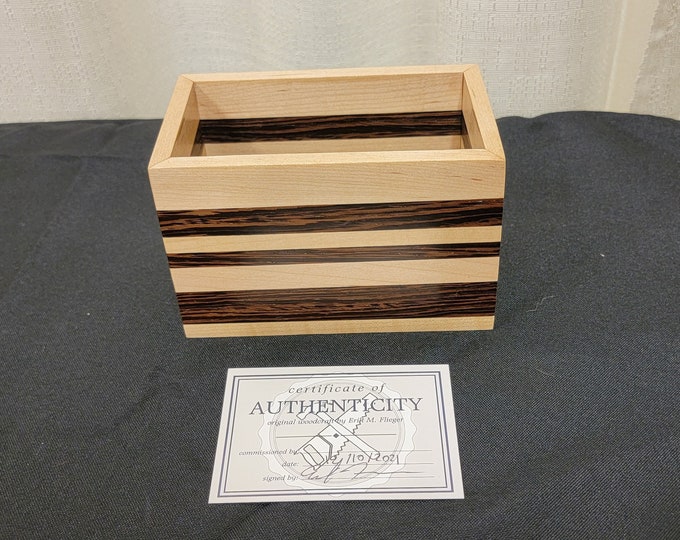 Wenge and Maple Keepsake Box