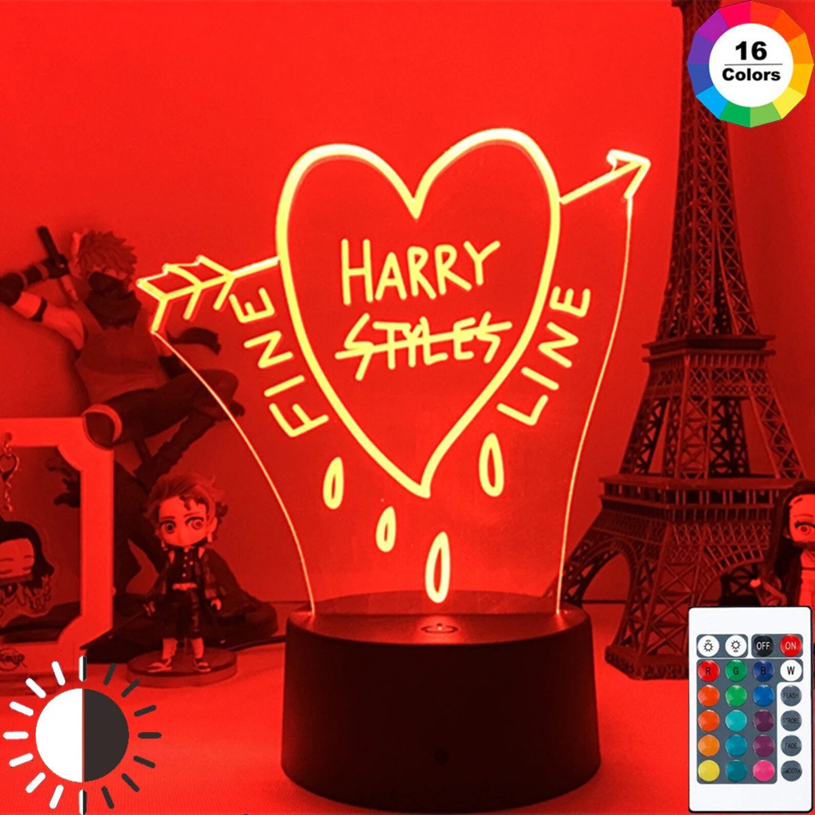 Harry Styles Led Light Harry Styles Lamp Harry Styles Night Etsy