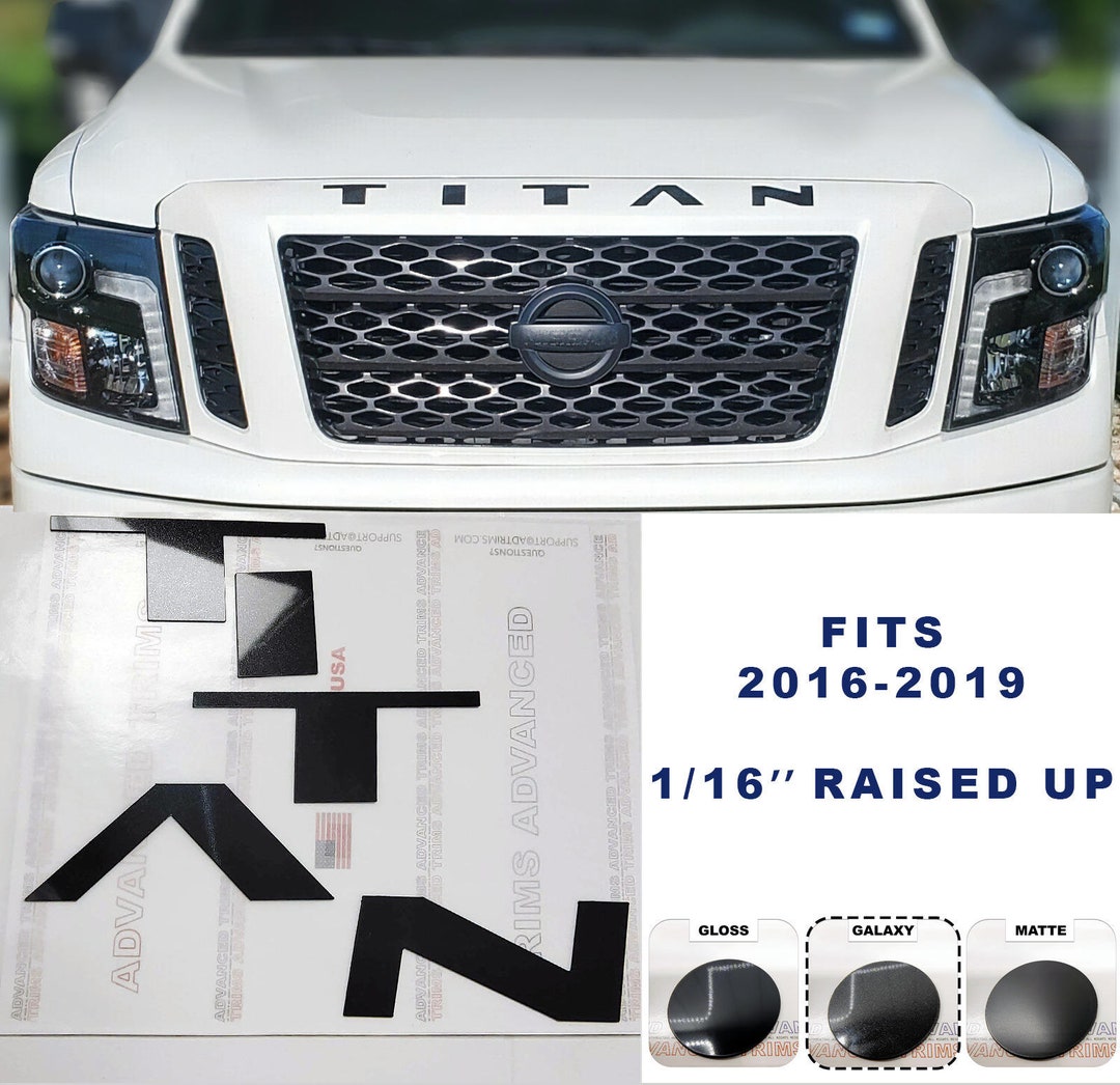 LimitlessParts - 🔥NISSAN TITAN GRILL LETTERS🔥2016-2019 Nissan Titan Front Grill Letters🇺🇸Made In
