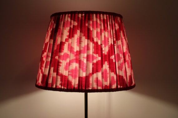 Ikat pleated lampshades deals