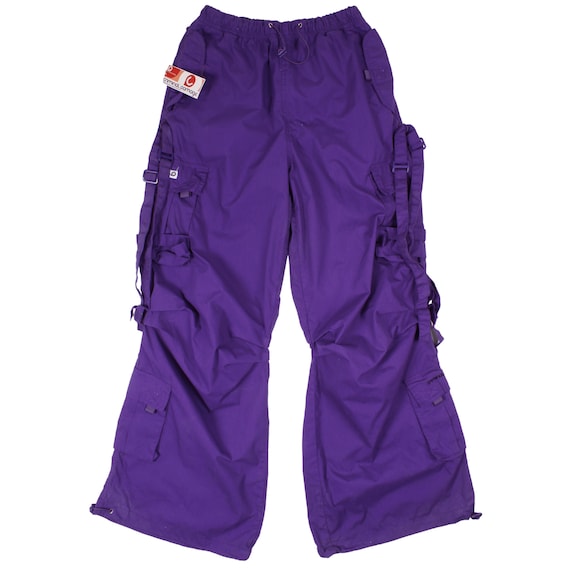 Vintage Criminal Damage Baggy Purple Parachute Pants