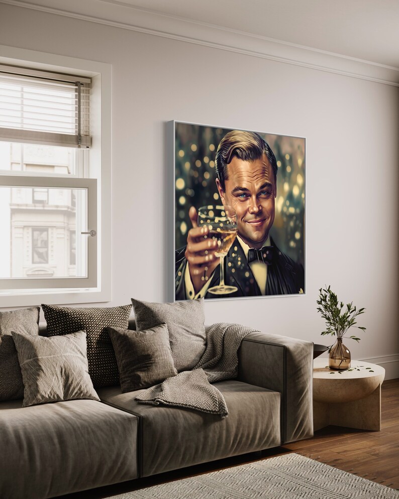 P ster Del Dibujo De La Cara De Fiesta De Leonardo DiCaprio Por p-ster-del-dibujo-de-la-cara-de-fiesta-de-leonardo-dicaprio-por