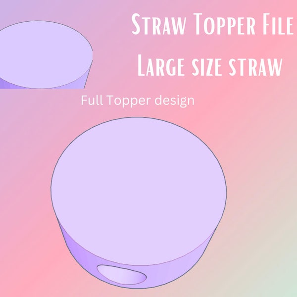 STANLEY - Circle Straw topper STL