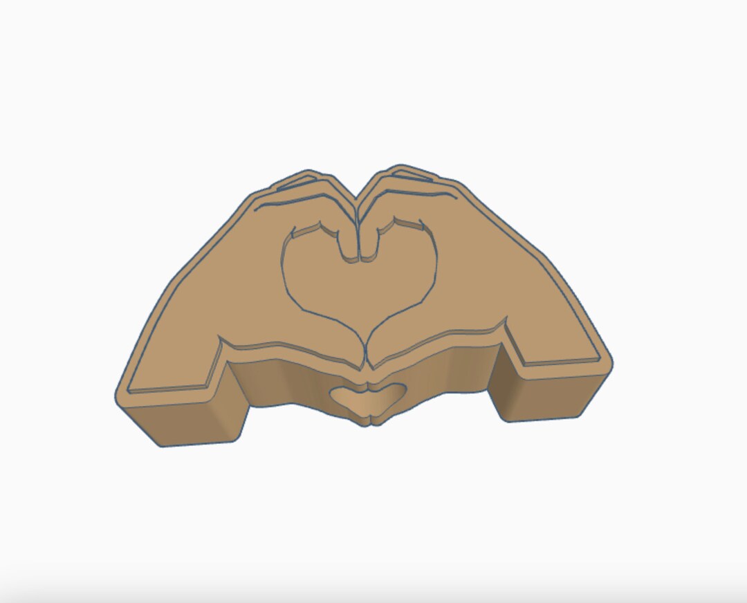 Hands Topper Heart Hands Straw Topper STL - Etsy