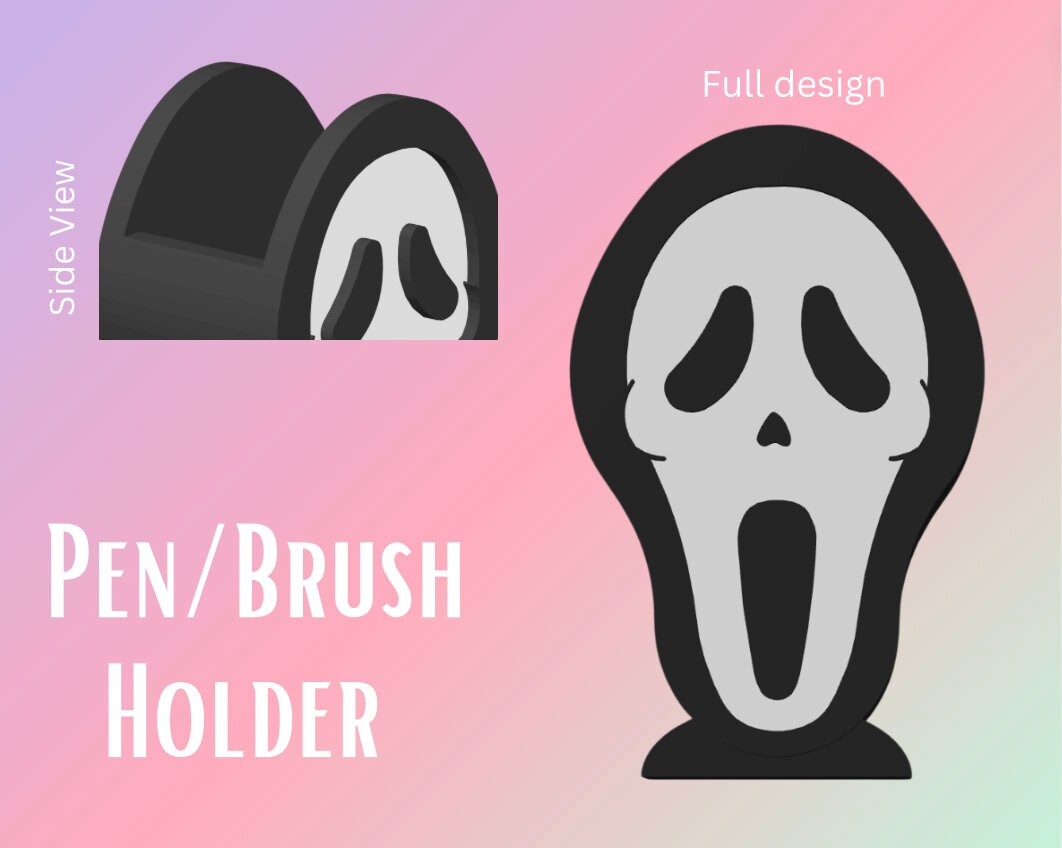 Screaming Mask Pen Holder