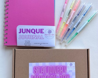 8" x 5" JUNQUE JOURNAL - For Art Journaling, Scrapbooking, Junk Planner, Creative Life Planning, College Notebook, Spiral Notebook Journal