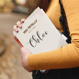 Personalized Quote Journal for Teens, You Totally Got This, Personal Notebook, Custom Inspirational Journal, Custom Gift for her
