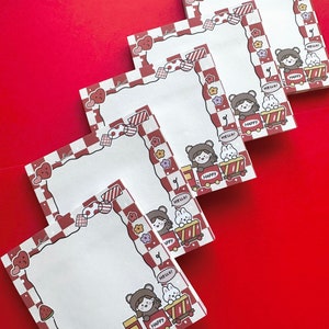 Lindas notas adhesivas, Bloc de notas de dibujos animados, Bloc de notas Kawaii, Banderas de marcadores de página, Notas adhesivas coreanas, Suministro de papelería 50 hojas
