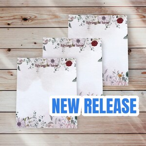 Spring Collection Memo Pad | Pink Note pad | Sticky memo pads