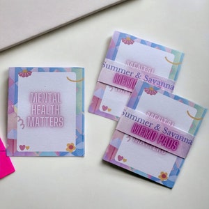 Psychische Gesundheitsangelegenheiten Notizblock, Self-Care Haftnotiz, Positive Affirmation Notizblock, Psychische Gesundheit qoutes, 30sheets