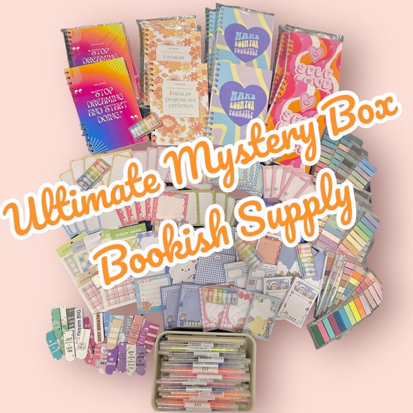 Mystery Box Ultimate Bookish Supply | Penpal and  Scrapbooking supplies | Cute Stationery supply