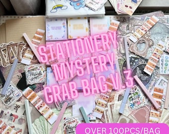 Mystery Kawaii Stationary Korean Memo Grab Bag V.3 / Scrapbooking / diario Memo Bag / Penpal y Scrapbooking suministros