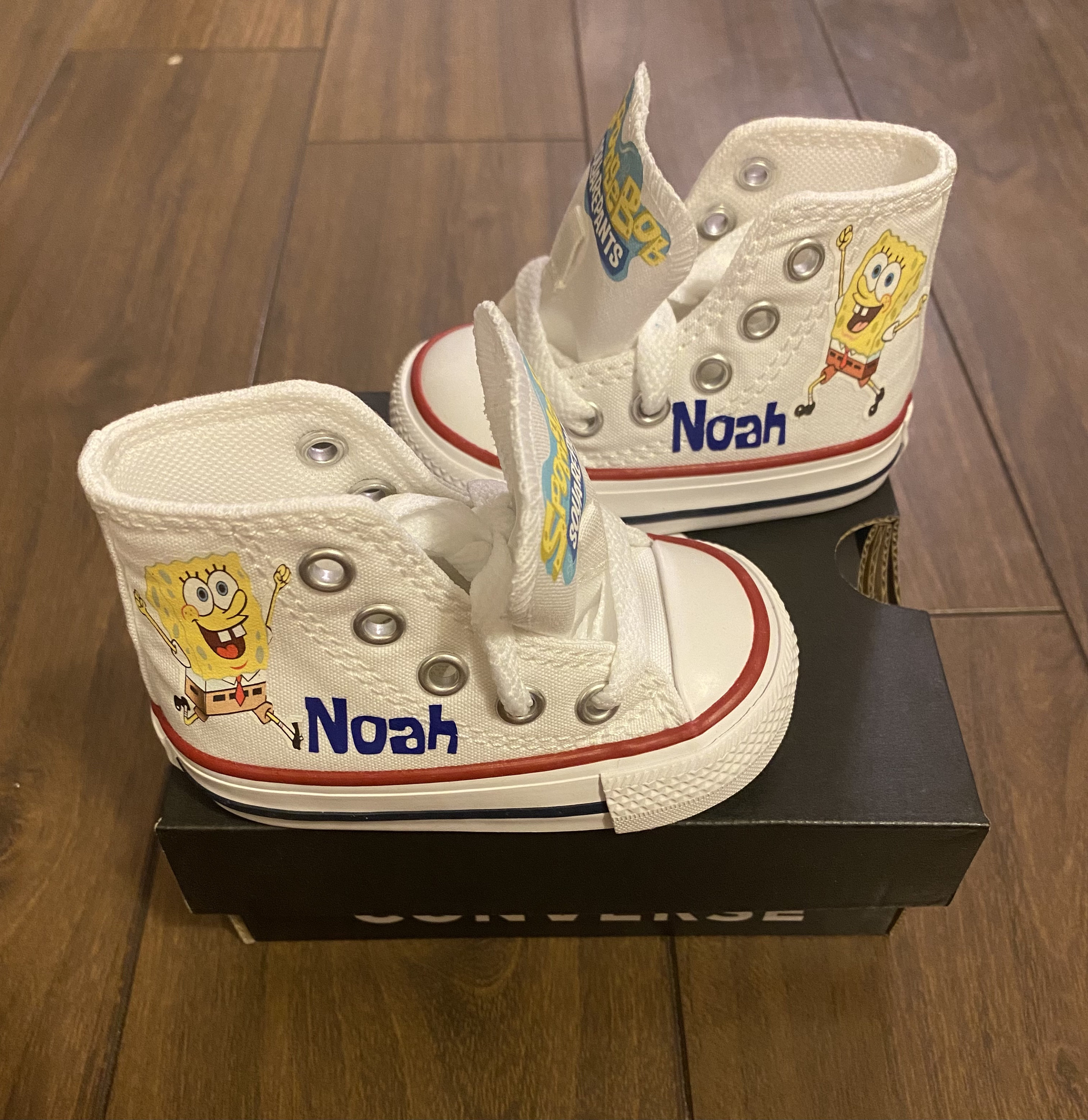 Custom SpongeBob Converse Etsy