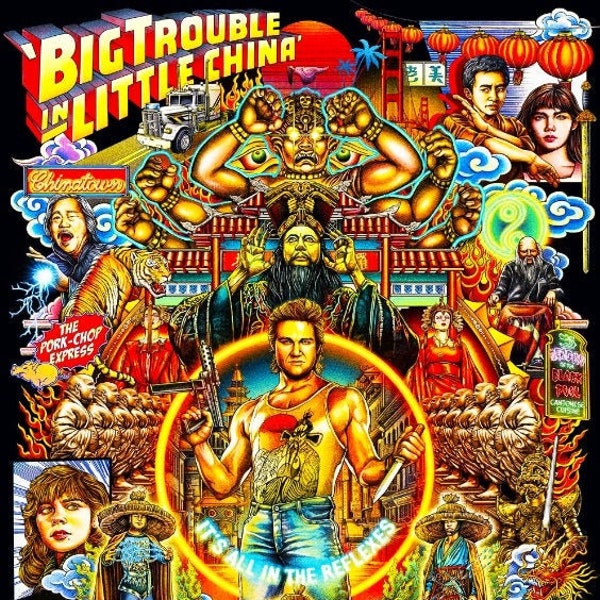 Big Trouble In Little China, 2 Digital downloadable printable movie posters