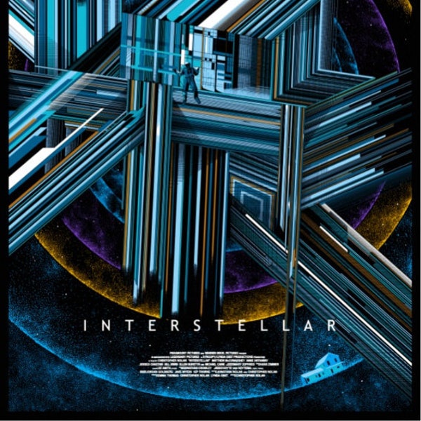 Interstellar, 2 Digital downloadable printable movie posters