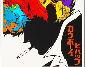Cowboy Bebop, Digital downloadable printable anime movie poster