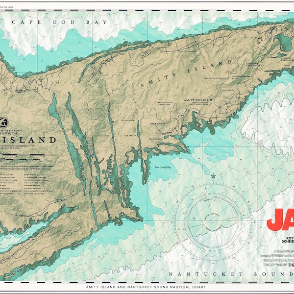 Jaws, 4 Digital downloadable printable movie posters