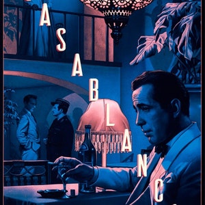 Casablanca, 4 carteles de películas imprimibles descargables digitales