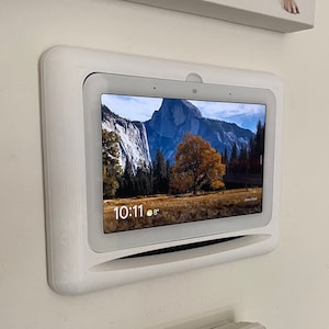 3D Printable Design Version 10 - Wall Mount Kit for Google Nest Hub 2nd Gen (Digital Product)&quot;