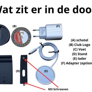 Laad de Feyenoord Magie: Draadloze Lader met Ongekende Trots voor Iedere Telefoon afbeelding 8