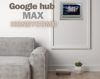 Innovatieve Muurinbouwkit Google Nest Hub & Hub MAX met Honingraatvormige Speakeropening (Fysiek Product)