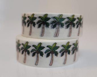 Coconut Trees Washi tape, Scrapbooking, 5m length/1.5cm wide, 1 Full roll