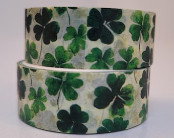 Ruban adhésif Washi Saint-Patrick, scrapbooking, 2 m de long/1,5 cm de large, 1 rouleau complet