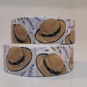 Fita Washi Sunny Day Hat, Scrapbooking, 10 m de comprimento/15 mm de largura, rolo completo