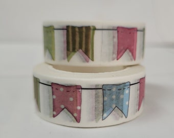 Banner Washi tape, Scrapbooking, 5m length/1.5cm wide, 1 Full roll