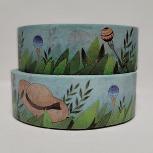 Fita adesiva Washi Sunny Day Hat, Scrapbooking, 10 m de comprimento/15 mm de largura, rolo completo