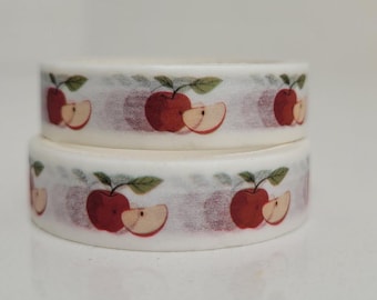 Apfel Washi Tape, 2 m Länge/10 mm Breite, 1 Rolle