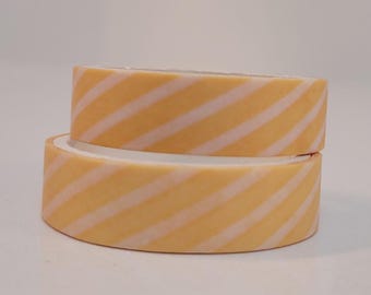 Gestreiftes Washi Tape, 2 m Länge/10 mm Breite, 1 Rolle