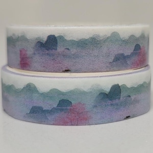 Landscape Washi tape, Scrapbooking, 2m length/10mm wide, 1 Full roll