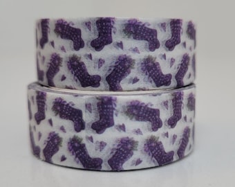 Taśma washi świąteczna, do scrapbookingu, długość 2 m/szerokość 15 mm, 1 pełna rolka