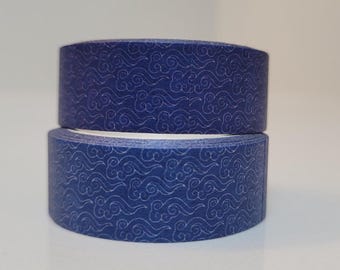 May include: Two rolls of blue washi tape with a white cloud pattern.